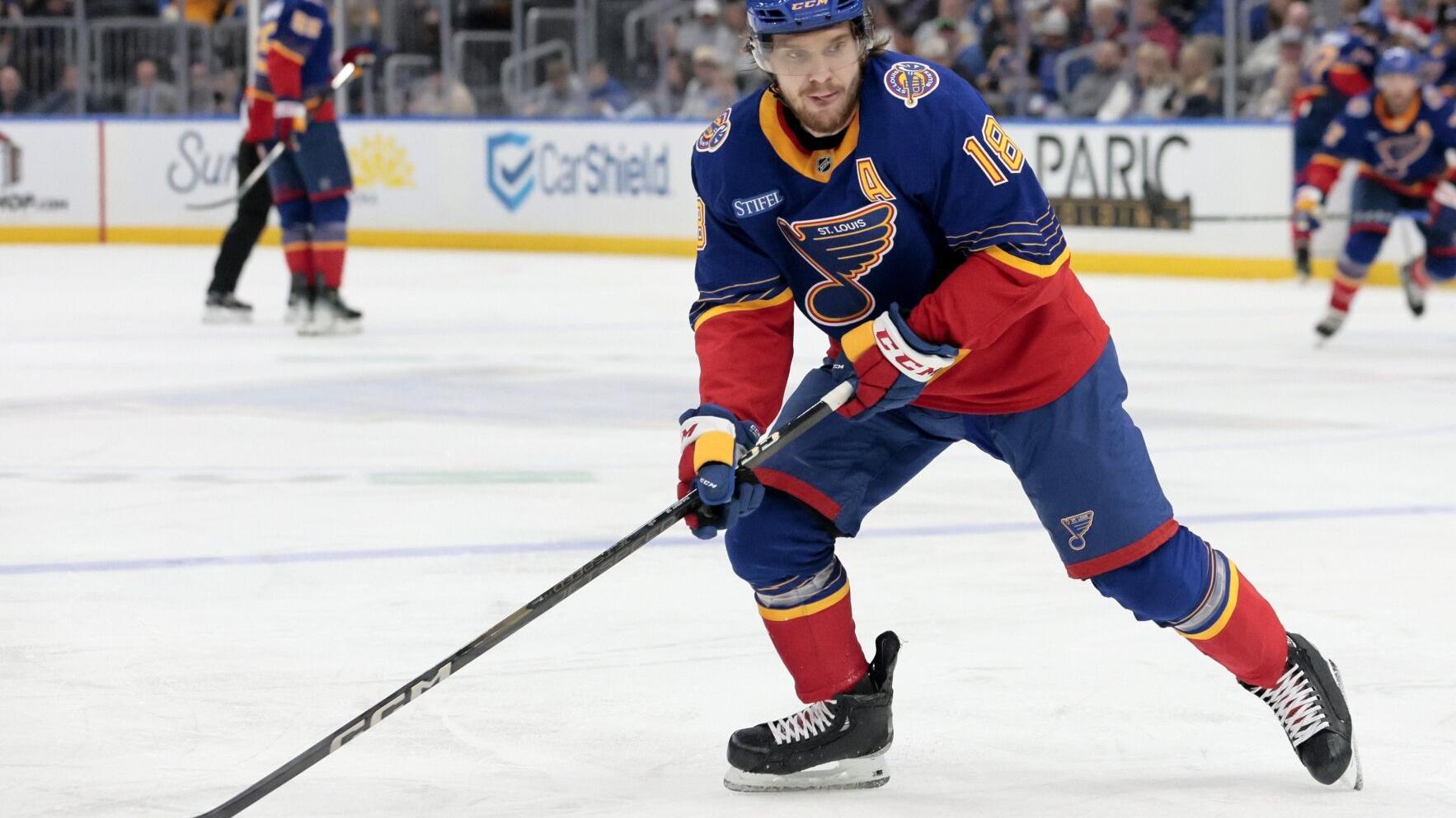 Searching for 'spark' on power play, Blues again give Robert Thomas a different job